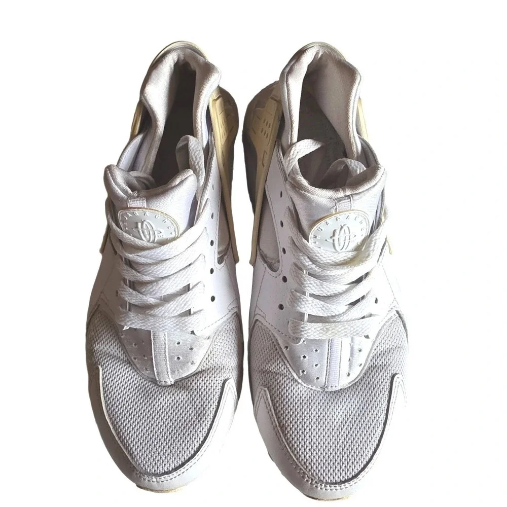 Nike Air Huarache Run GS White Sneakers 654275-110 Size‎ 6.5Y Womens 8